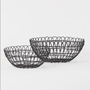 H&M Home Metal Wire Baskets